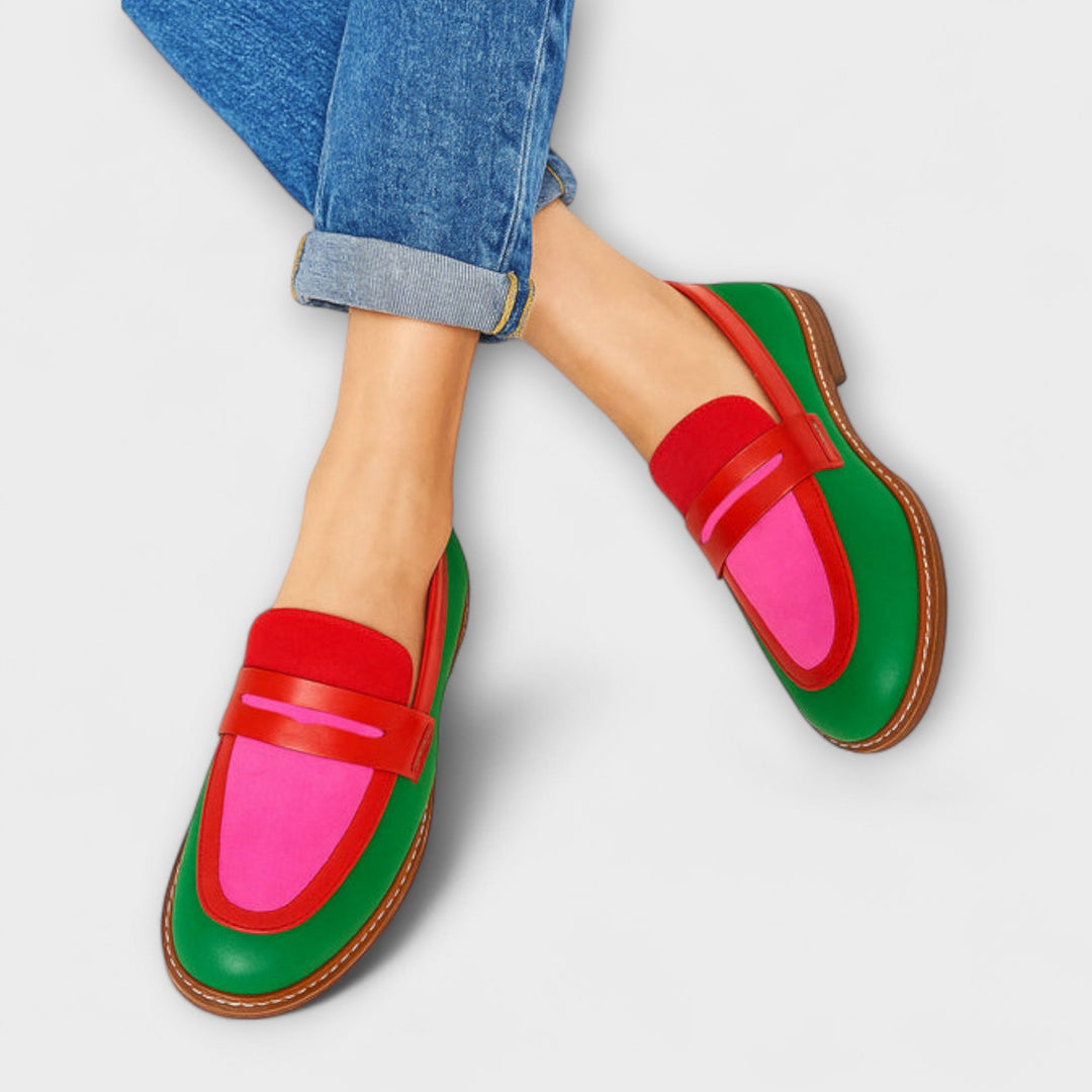 Nyla – Mocassini color block in stile casual