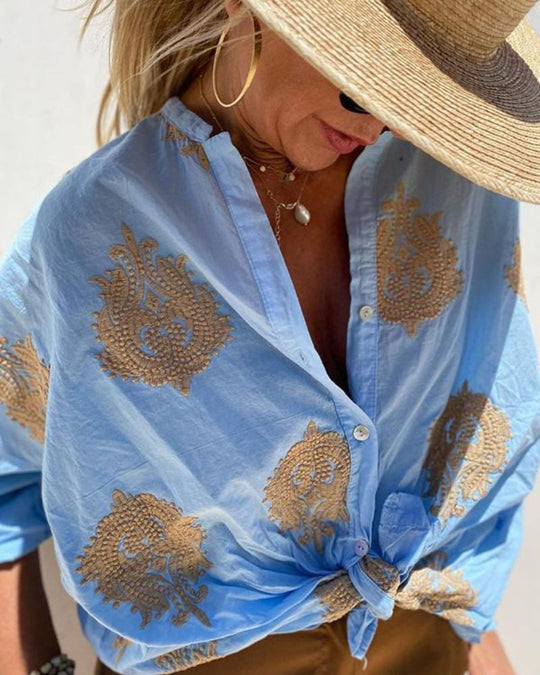 Lina – Blusa con eleganti ricami