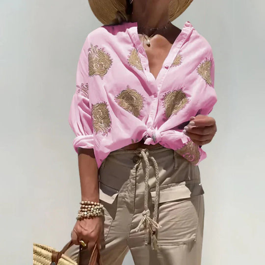 Lina – Blusa con eleganti ricami