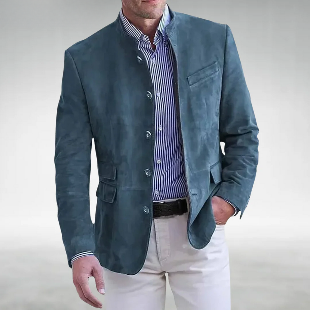Modavia™ | Giacca in pelle scamosciata