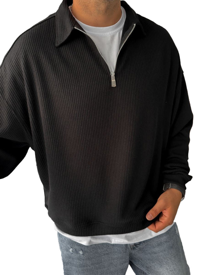 Maglione a Maniche Lunghe con Zip
