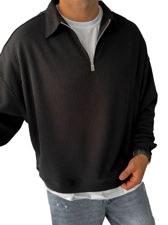 Maglione a Maniche Lunghe con Zip