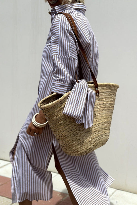 Modavia™ | Camicia Abito con Righe Intramontabili e Comfort Elegante
