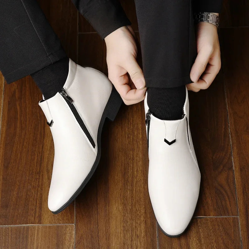 Alfred™ | Stivali in pelle Beckett con cerniera