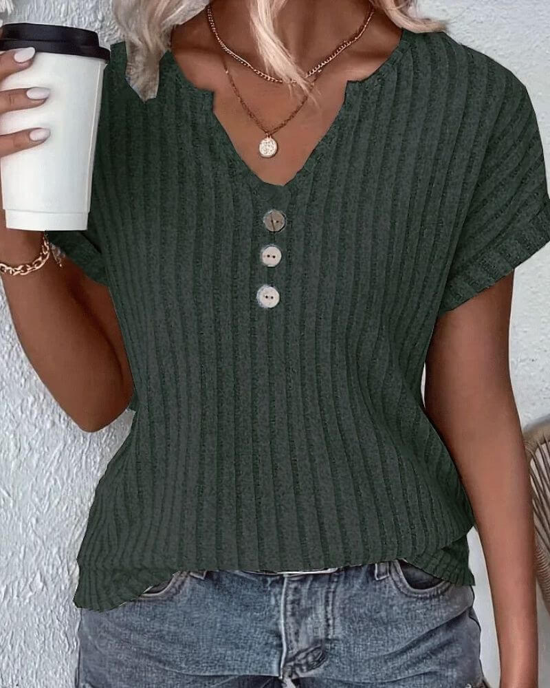 ROSINA BLUSA IN MAGLIA CON SCOLLO A V
