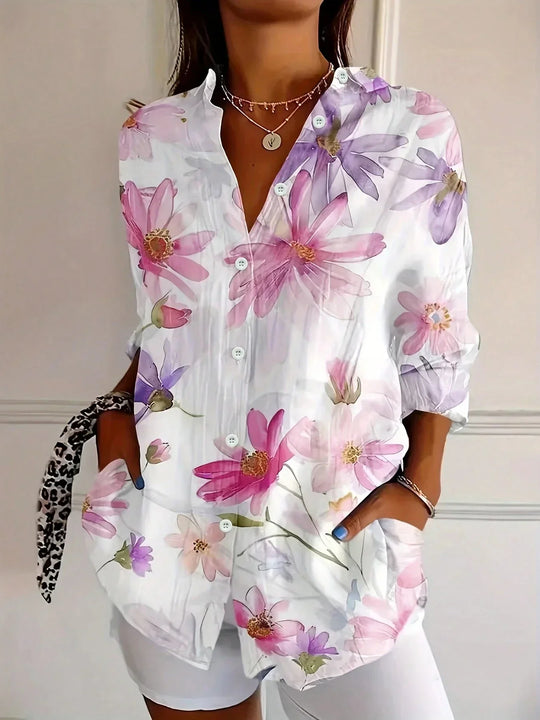 Annika - Blusa colorata con stampa giocosa