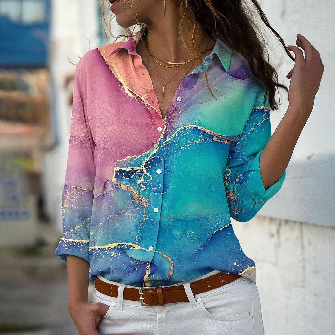 GEERTJE - BLUSA STAMPATA MODERNA