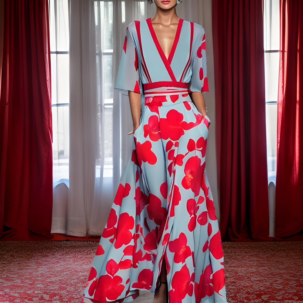 Modavia™ | Abito Elegante a Fiori