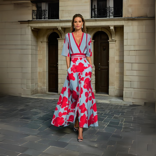 Modavia™ | Abito Elegante a Fiori