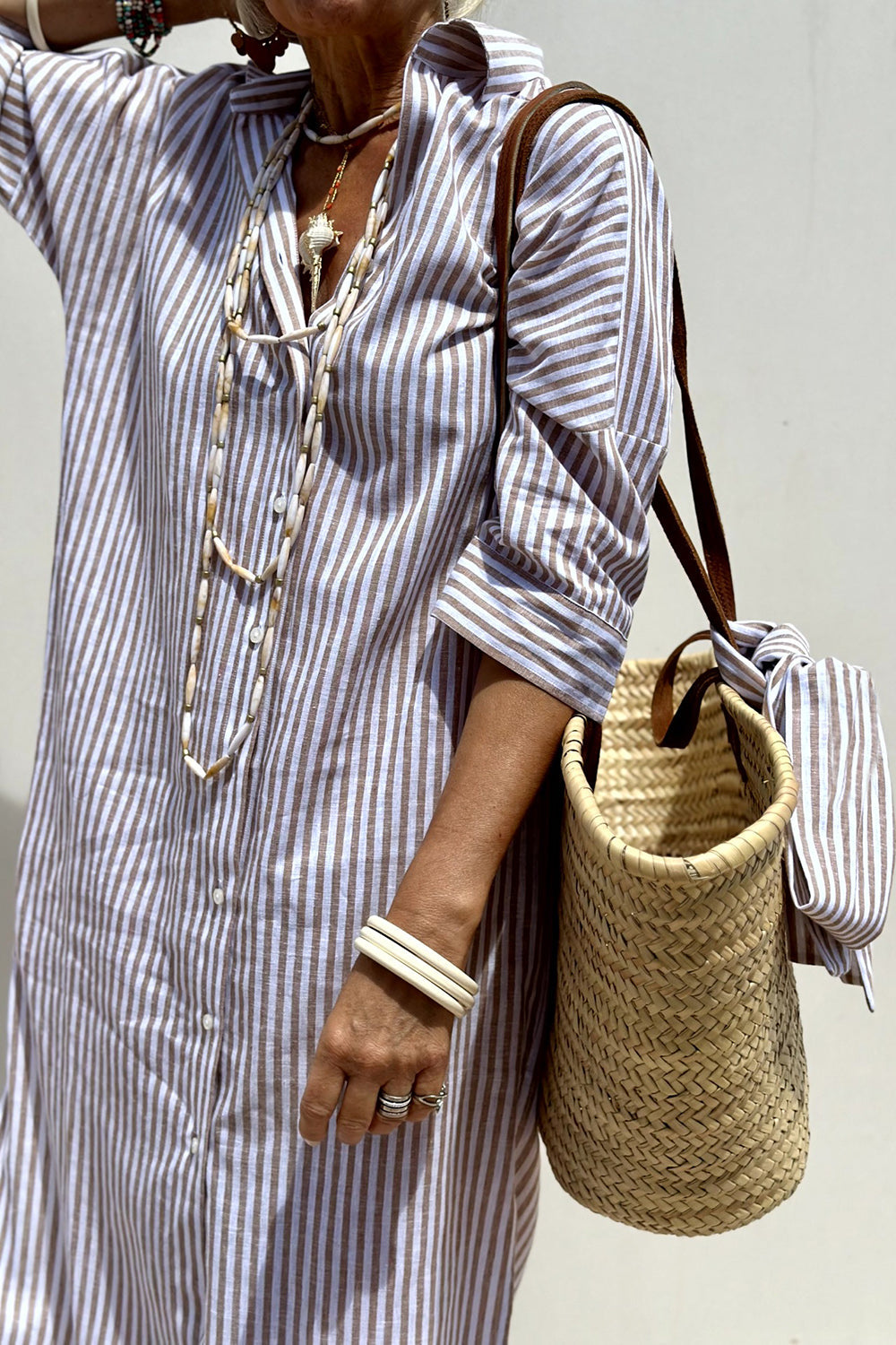 Modavia™ | Camicia Abito con Righe Intramontabili e Comfort Elegante