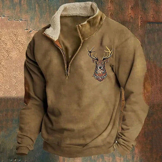 Christos – Maglione con motivo cervo