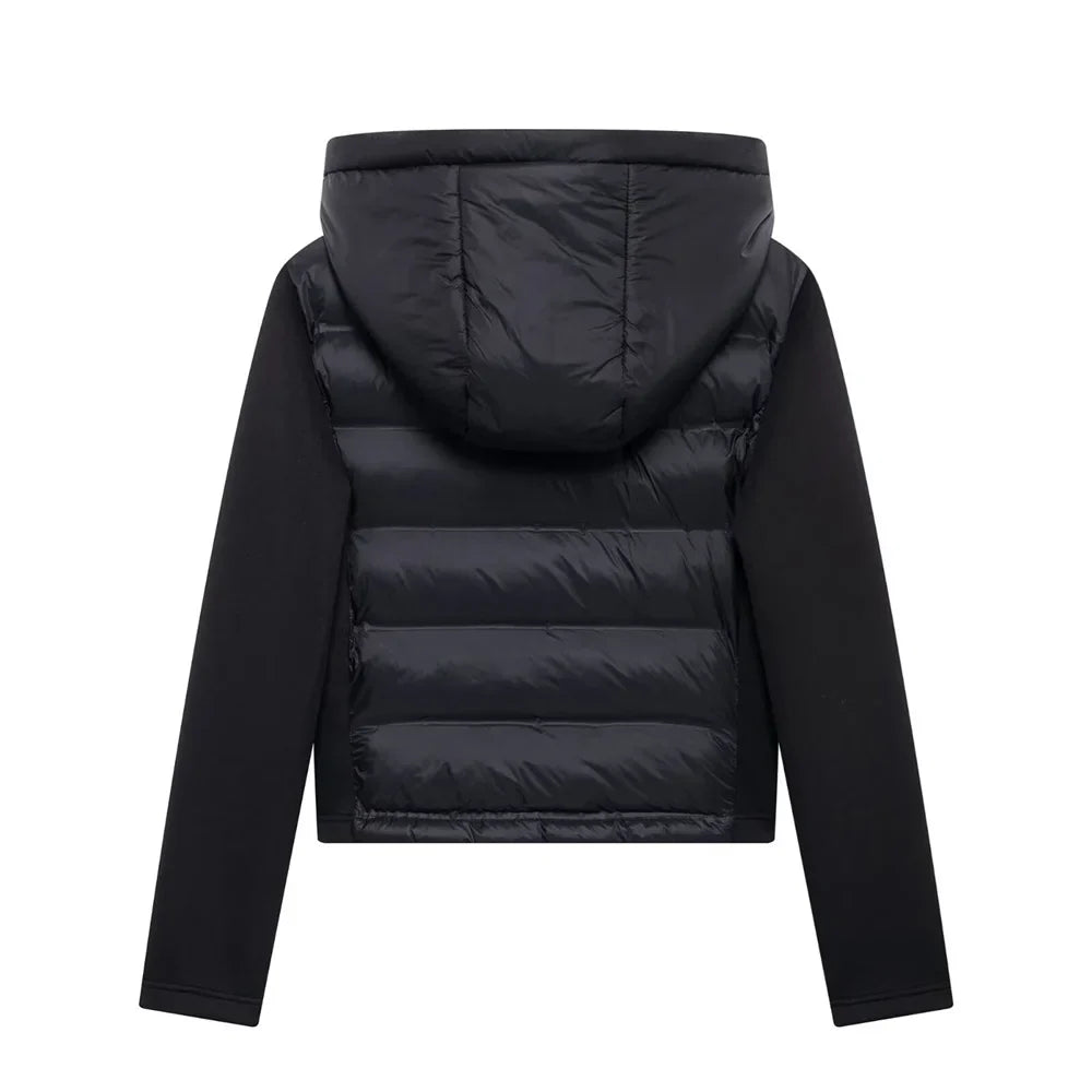 Modavia™ | Giacca Puffer in Tessuto Misto Nera