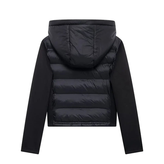 Modavia™ | Giacca Puffer in Tessuto Misto Nera