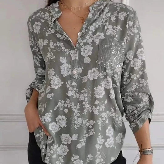 FRIEDLINDE I BLOUSE A MANICHE LUNGHE CON FIORI