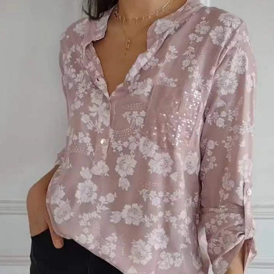 FRIEDLINDE I BLOUSE A MANICHE LUNGHE CON FIORI